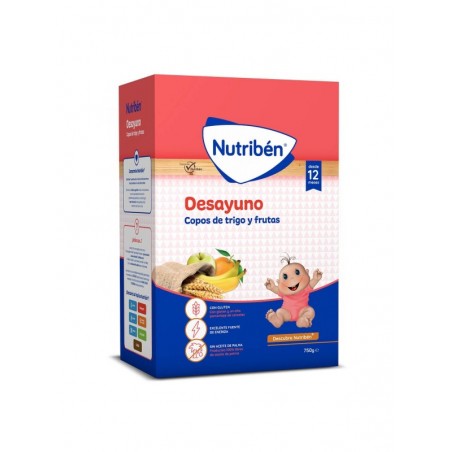 Nutribén Desayuno Copos De Trigo Y Frutas 750 gr
