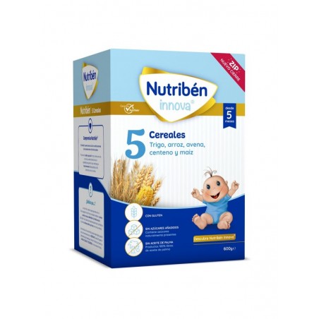 Nutribén Innova Papilla 5 Cereales 600 gr