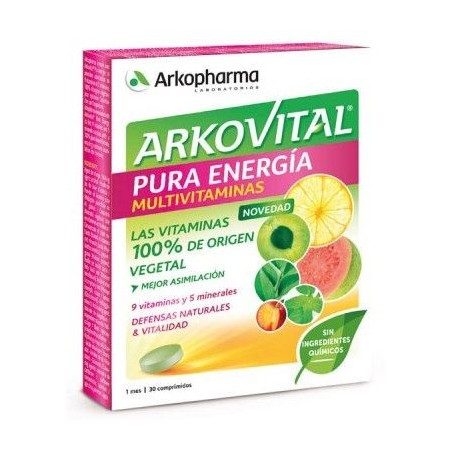 Arkovital Pura Energía 30 Comprimidos