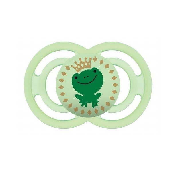 Mam Chupete Silicona Perfect +6 Meses 1 Unidad Color Verde