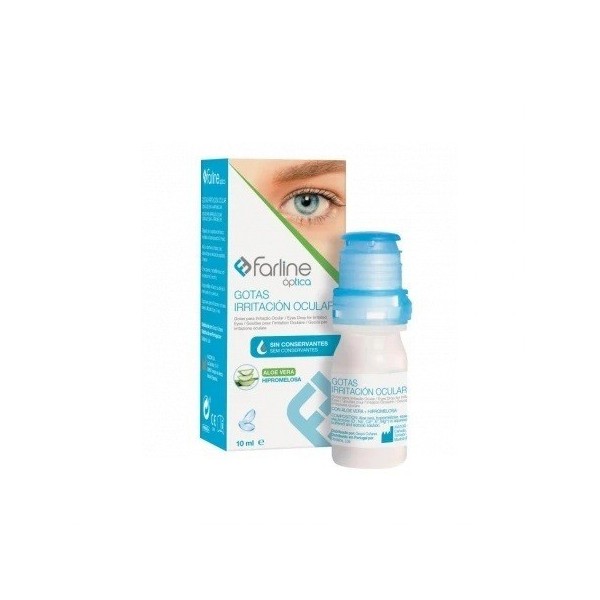 Farline Optica Gotas Irritacion Ocular Aloe Vera + Hipromelosa  1 Envase 10 Ml Multidosis