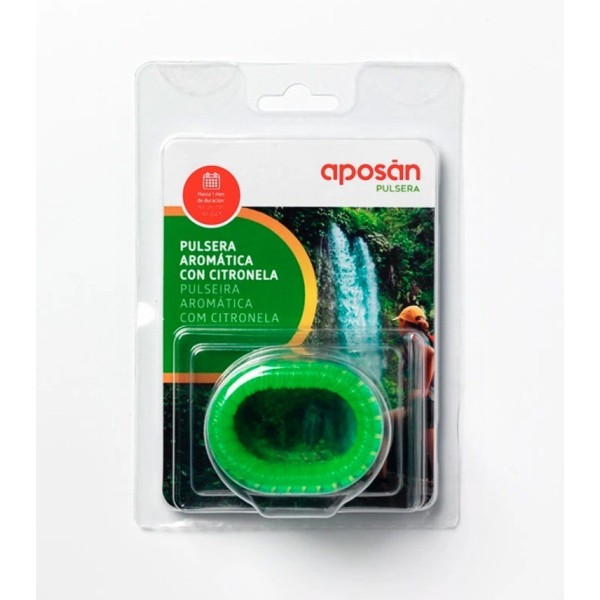 Aposan Pulsera Aromatica Citronela  3 unidades Color Transparente Verde