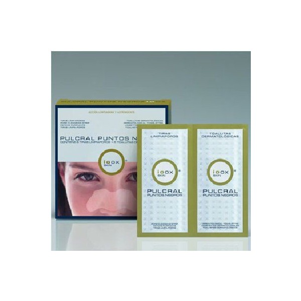 Ioox Pulcral Puntos Negros 6 Tiras + 6 Toallitas