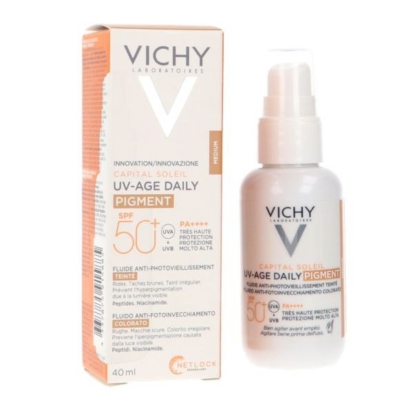 Vichy Capital Soleil Spf50 Uv-age Fluido Antiedad Arrugas Manchas 40ml