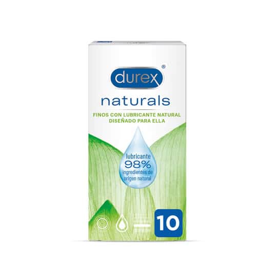 Durex Naturals Fino Preservativos con Lubricante Natural 10 unidades