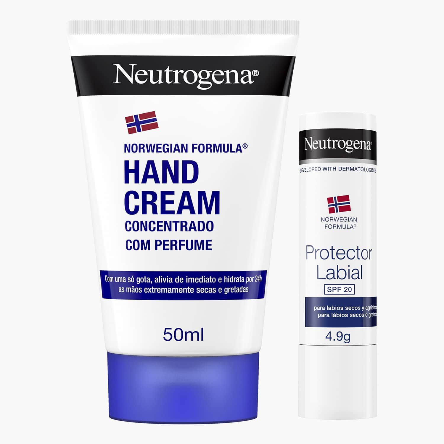 Neutrogena Hand Cream Concentrado 50ml + Protector Labial SPF20 4.9g