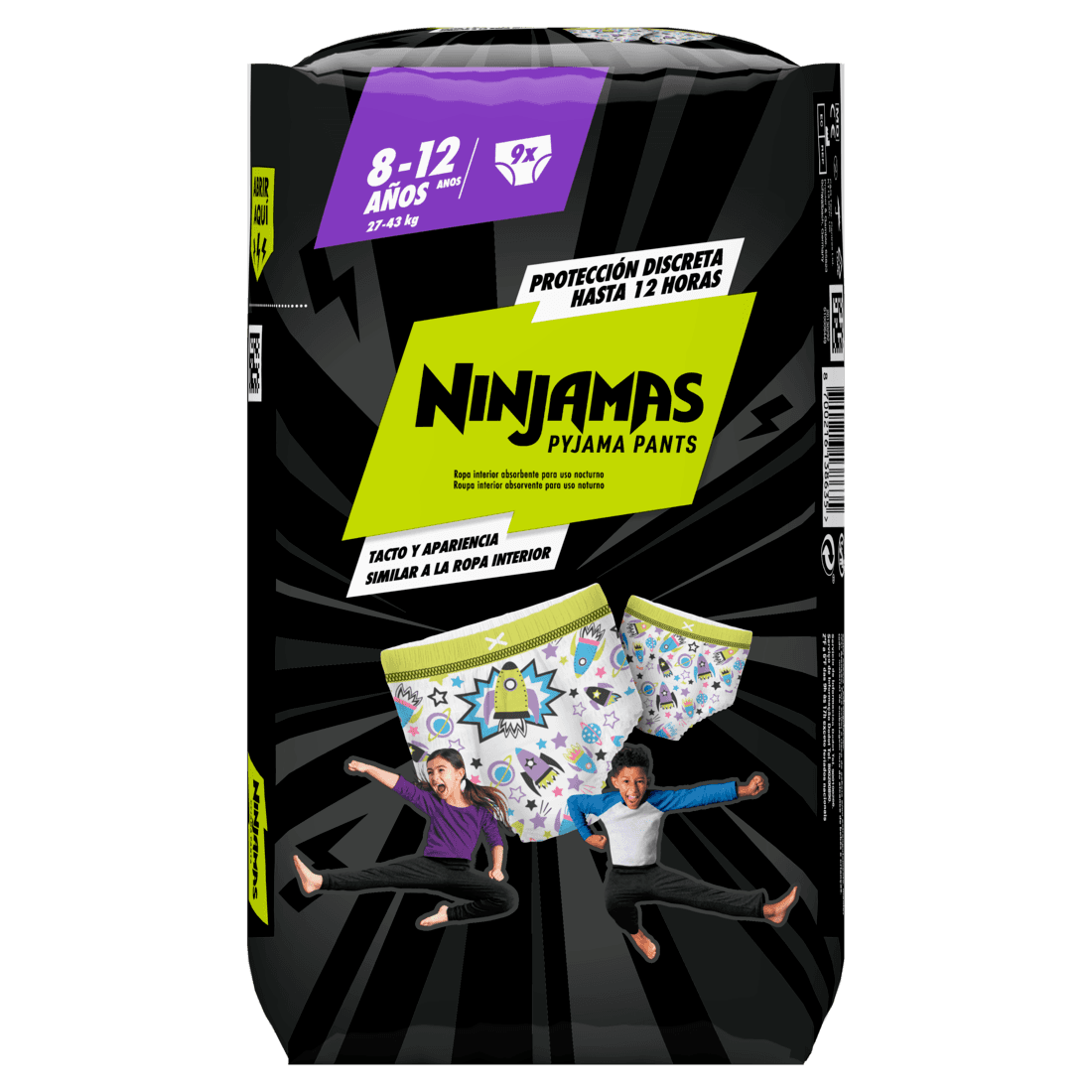 Dodot Ninjamas T8 27-43KG 9 unidades