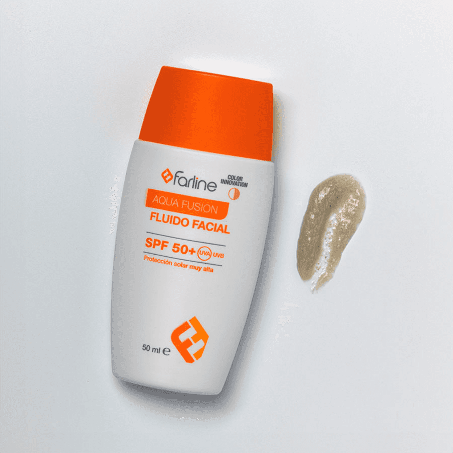 Farline Fluido Facial Aqua Fusion SPF 50+ con Color 50ml