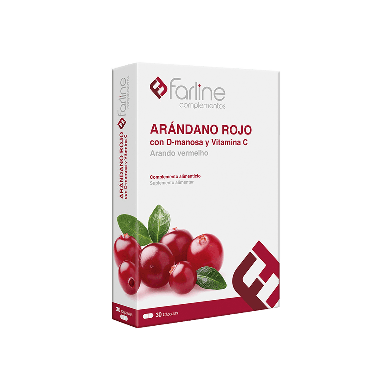 Farline Complementos Arándano Rojo + Vitamina C + D-Manosa 30 cápsulas