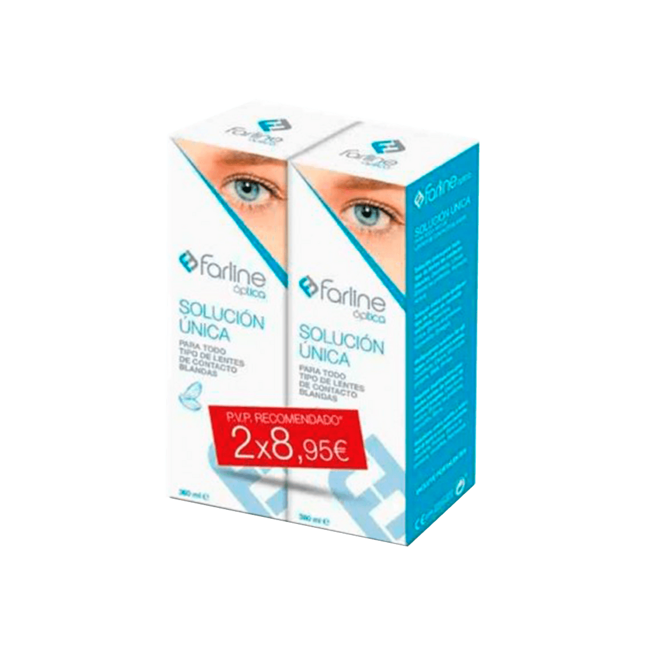 Duplo Farline Óptica Solución Única para Lentes de Contacto 2 x 360ml