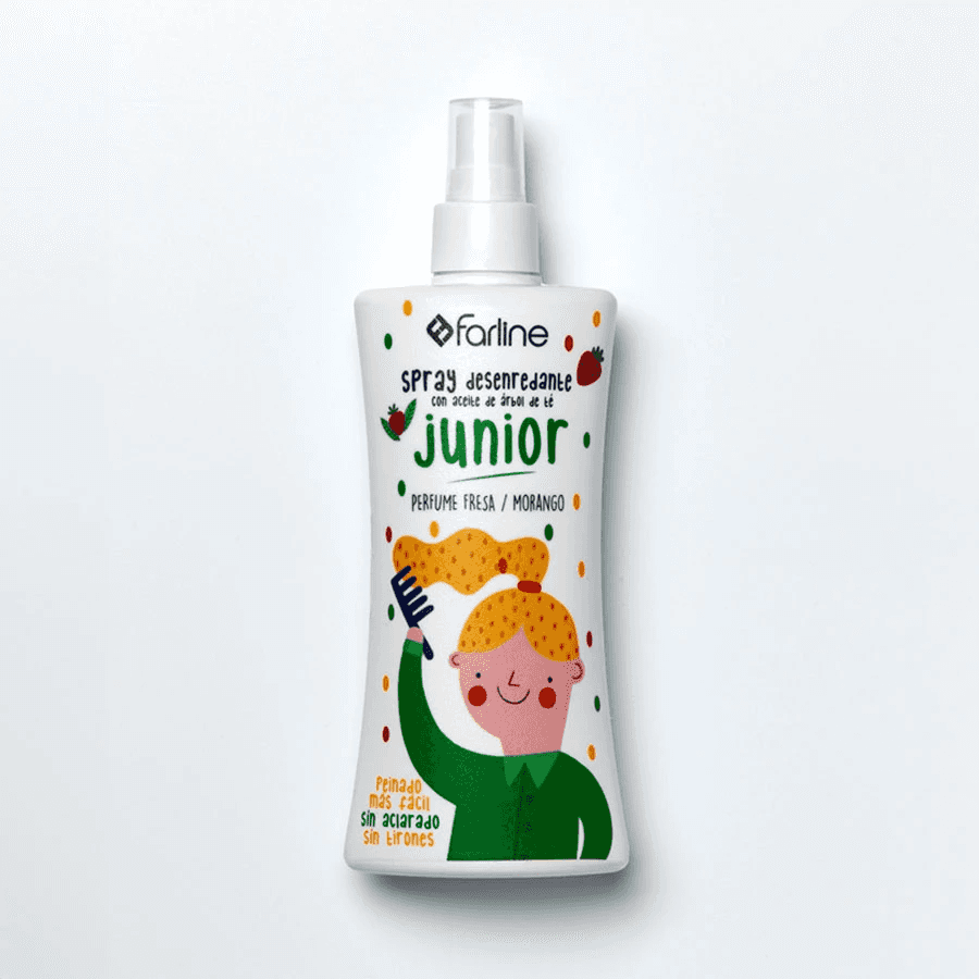 Farline Spray Desenredante Aceite de Árbol del Té Aroma Fresa 250ml