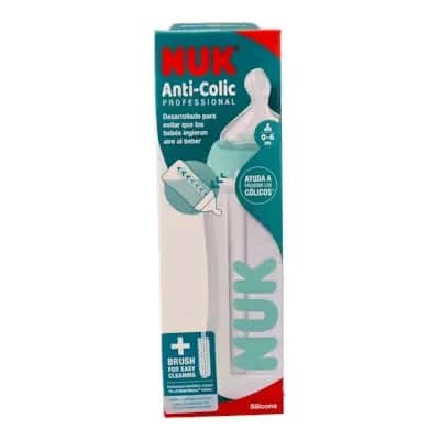 Nuk Biberón Silicona Anticólico 0-6M 300ml